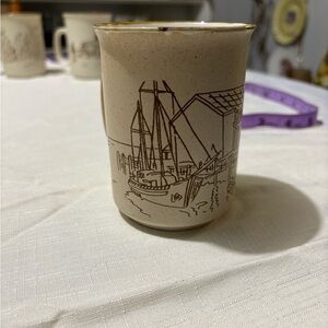 Vintage Nautical Cream Mug